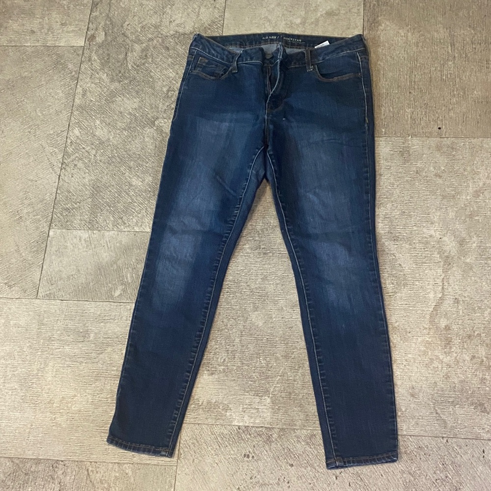 Old Navy Women's Dark Blue Skinny Jeans